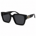 GUCCI — Signature Black Square Sunglasses