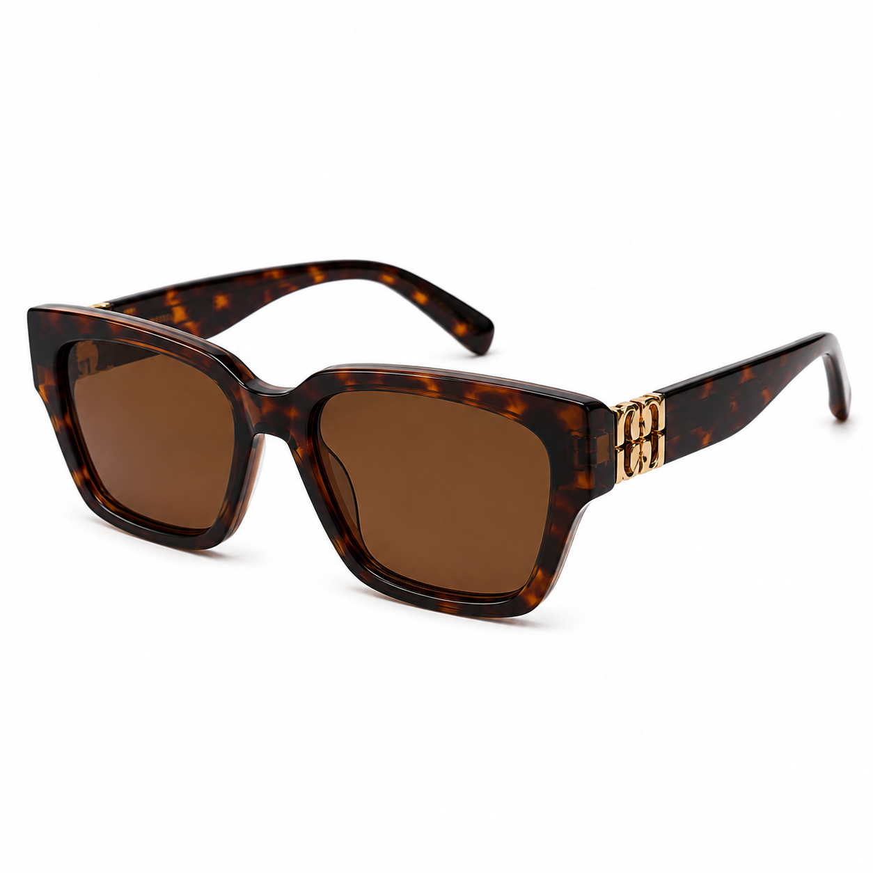 Miu Miu — Tortoise Classic Square Sunglasses