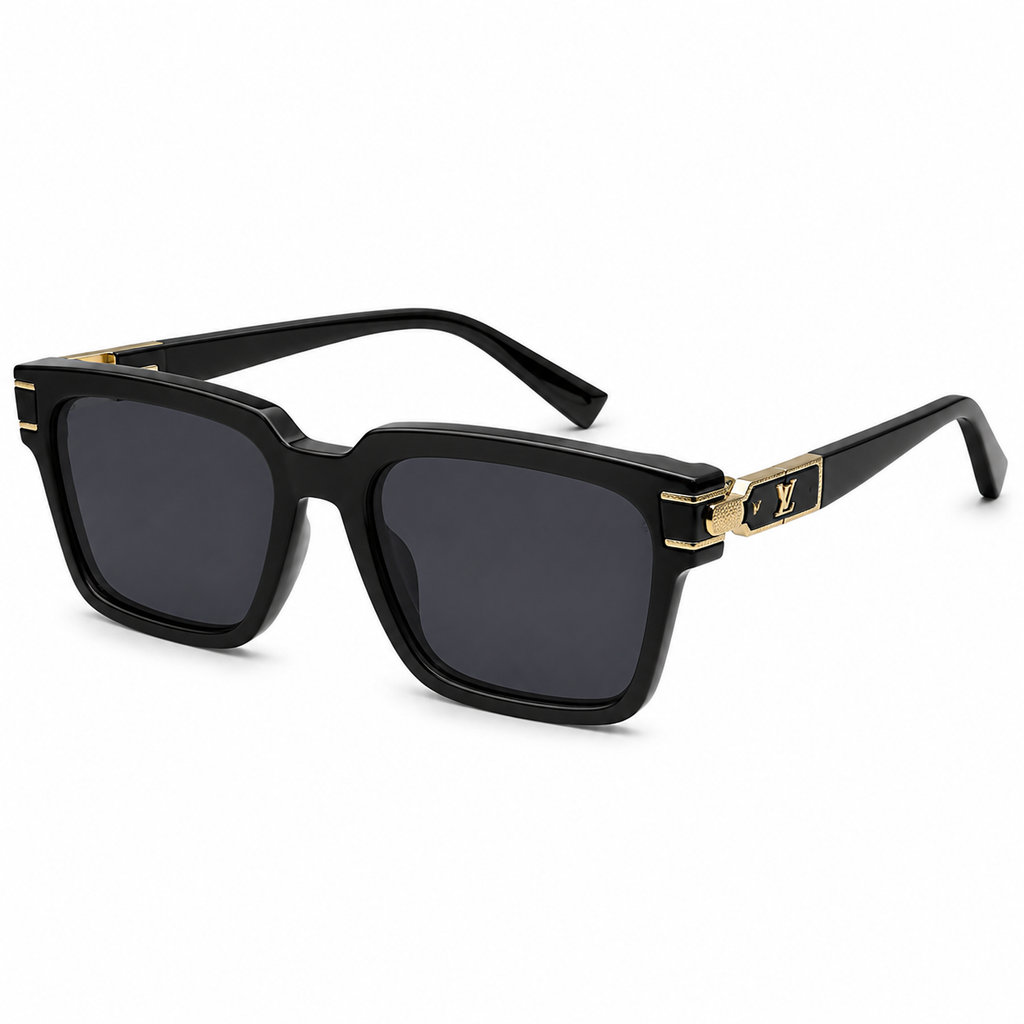 Louis Vuitton — Iconic Black Square Sunglasses