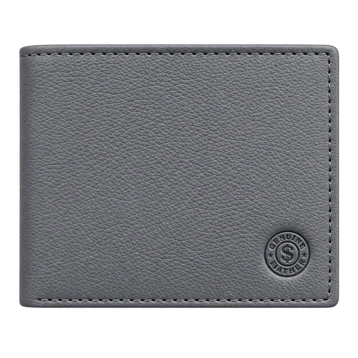 Classic Grey Leather Bifold